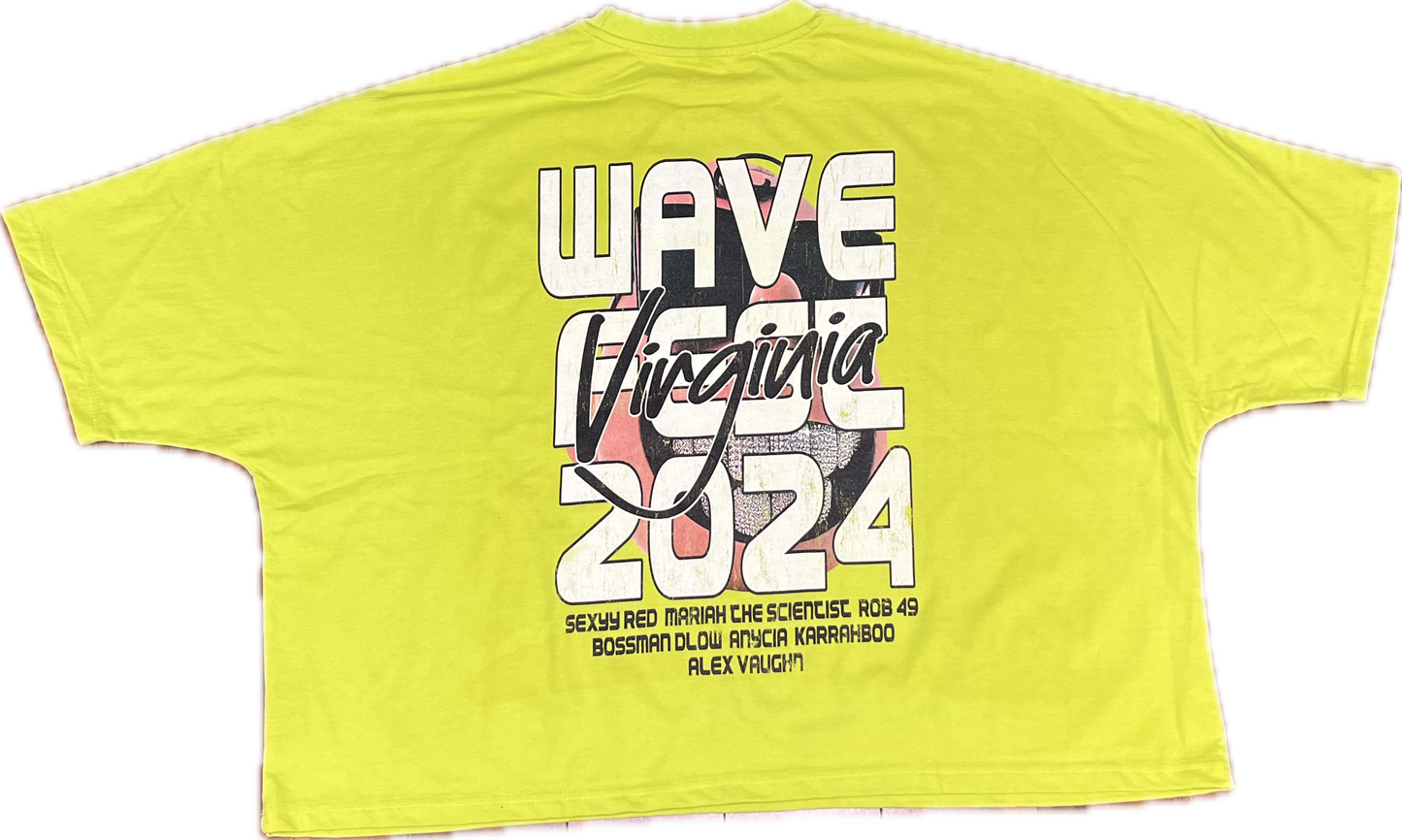 The Wavy Tee LIME