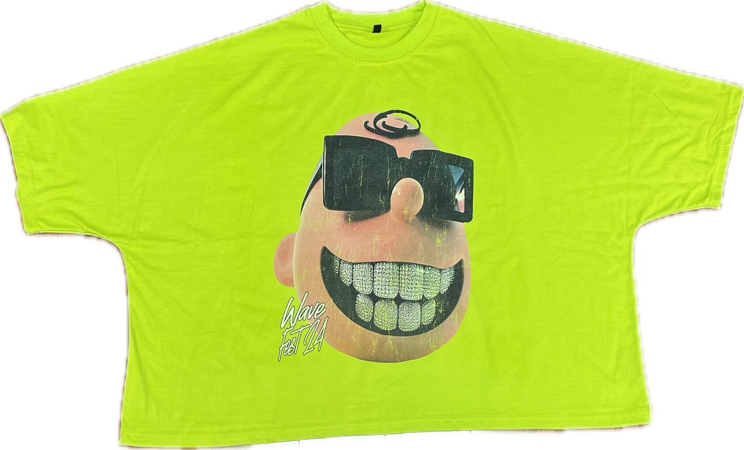 The Wavy Tee LIME